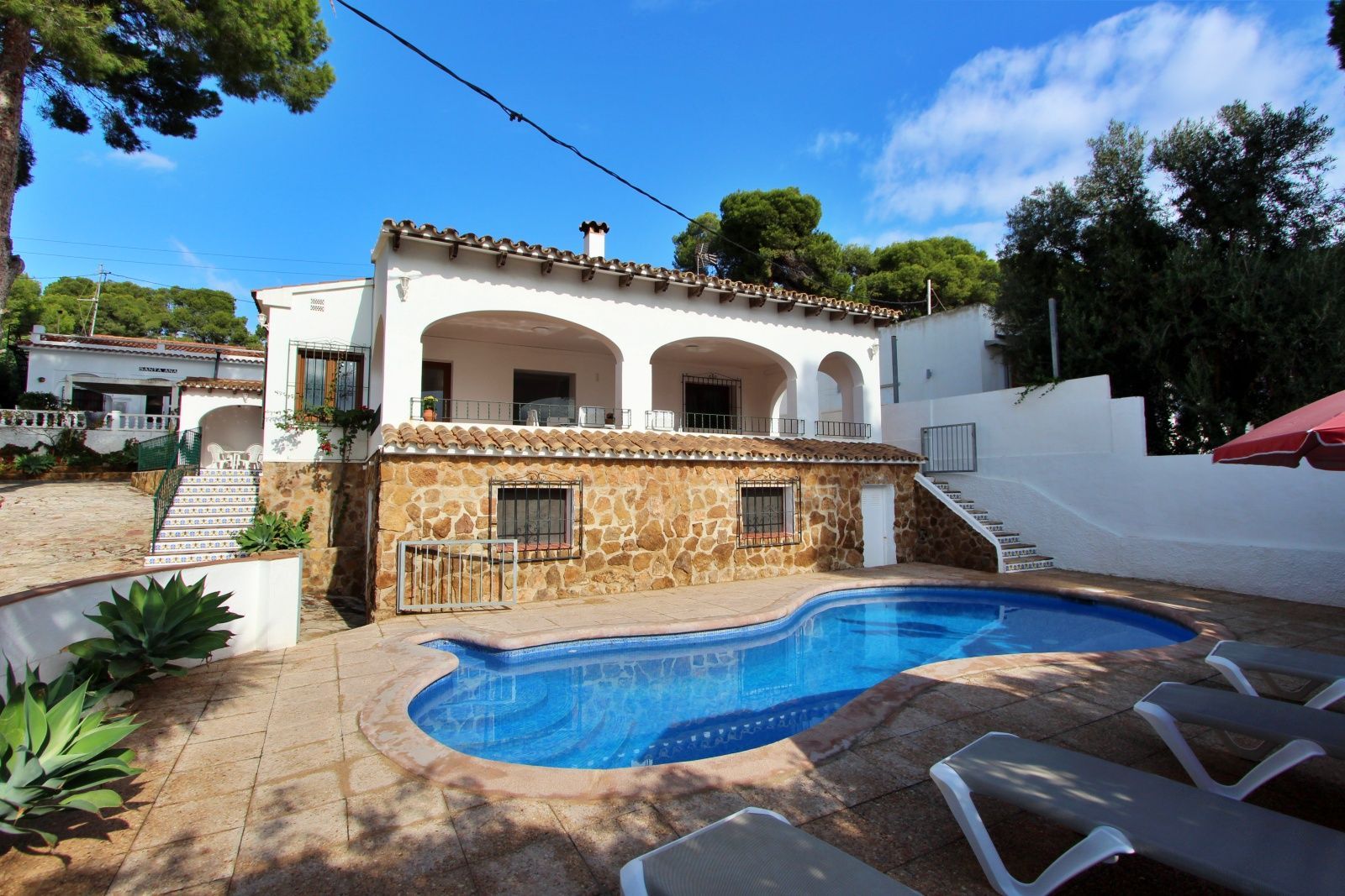 Exterior view of House or chalet to rent in Moraira  with Air Conditioner, Heating and Swimming Pool