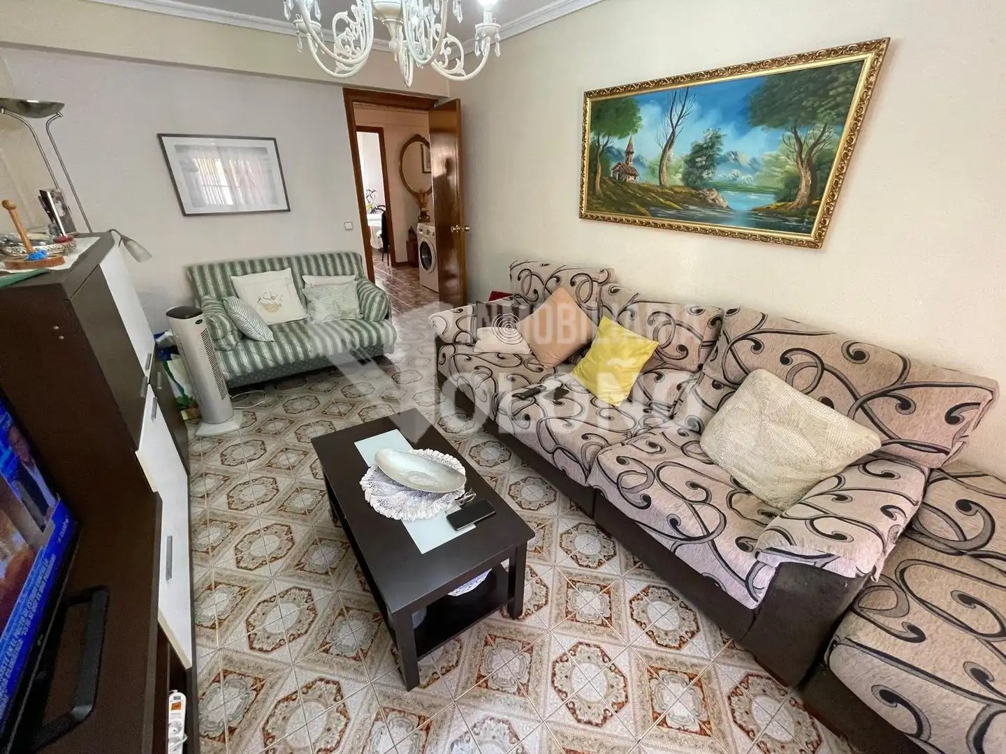 Sala de estar de Piso en venta en Casalarreina con Calefacción, Amueblado y Horno