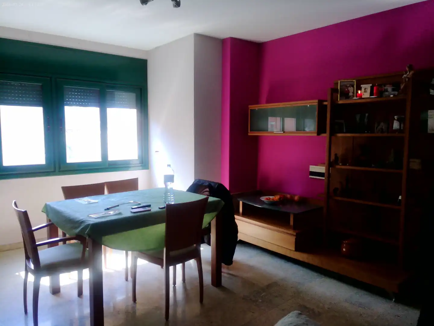 Dining room of Attic for sale in Figueres  with Heating, Terrace and Furnished