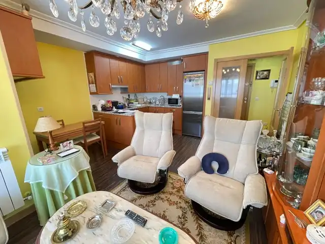 Sala de estar de Apartamento en venta en Cistérniga con Calefacción, Trastero y Amueblado