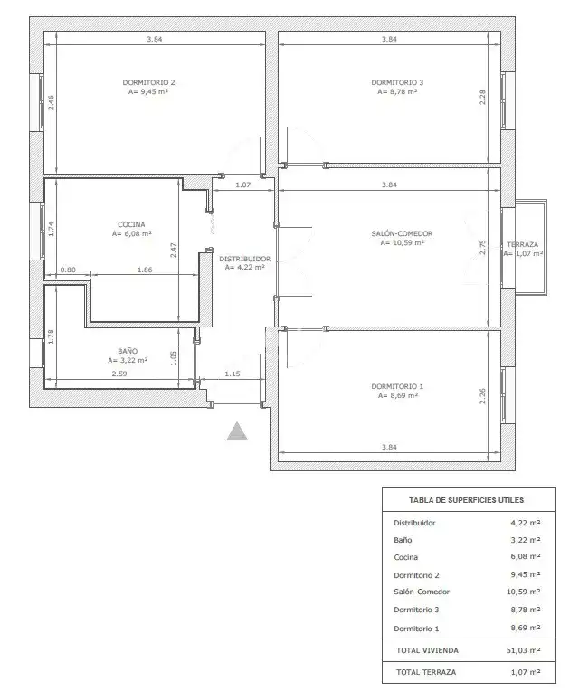 Piso en venta en de los Olivos, Puerta del Ángel
