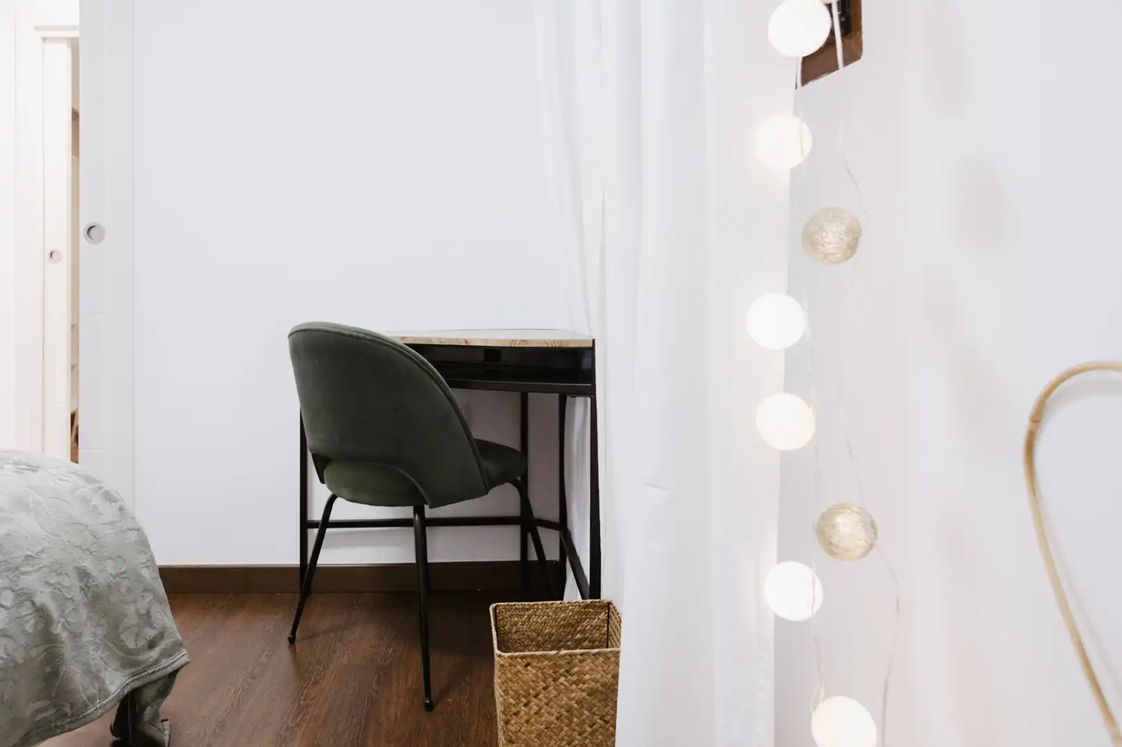 Bedroom of Apartments for rent in Calpe / Calp  with Air Conditioner, Heating and Parquet flooring