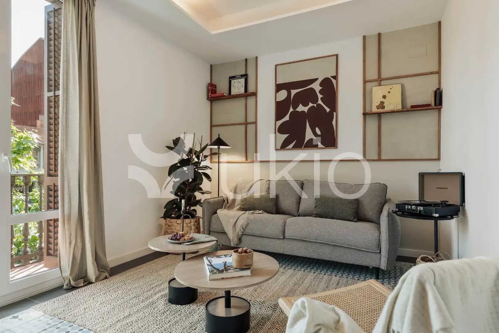 Sala d'estar de Apartament de lloguer en Barcelona amb Aire condicionat, Calefacció i Moblat