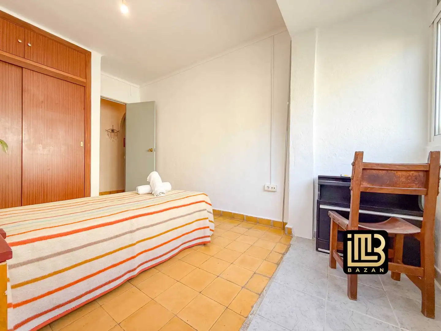 Bedroom of Flat for share in Málaga  with Furnished, Washing machine and Microwave