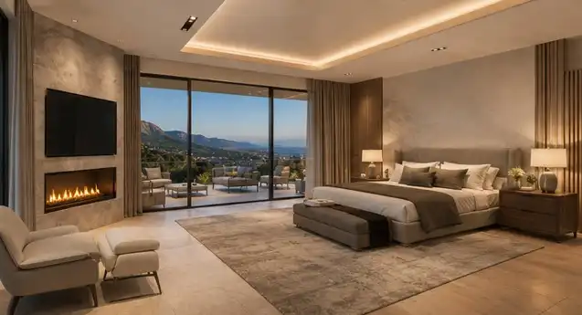 Dormitori de Casa o xalet en venda en Sant Cugat del Vallès amb Aire condicionat, Calefacció i Jardí privat