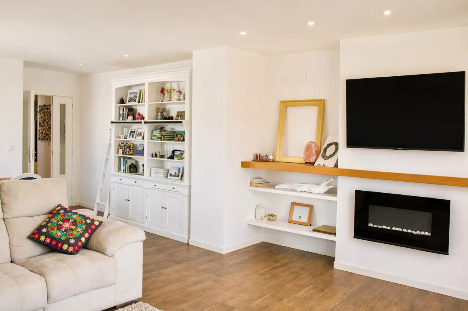 Living room of Attic for sale in Castellón de la Plana / Castelló de la Plana  with Heating, Parquet flooring and Terrace
