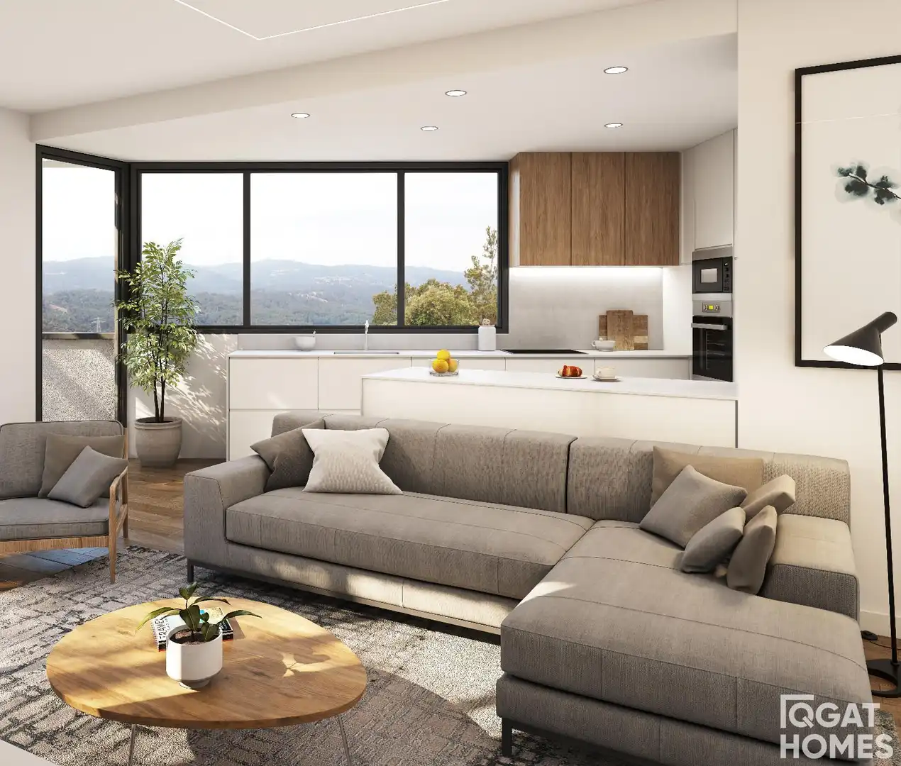 Living room of Houses for sale in Sant Cugat del Vallès  with Air Conditioner, Heating and Storage room