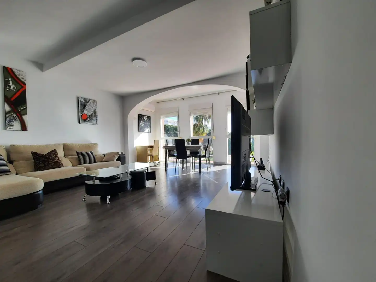 Living room of Attic for sale in Torremolinos  with Air Conditioner, Terrace and Furnished