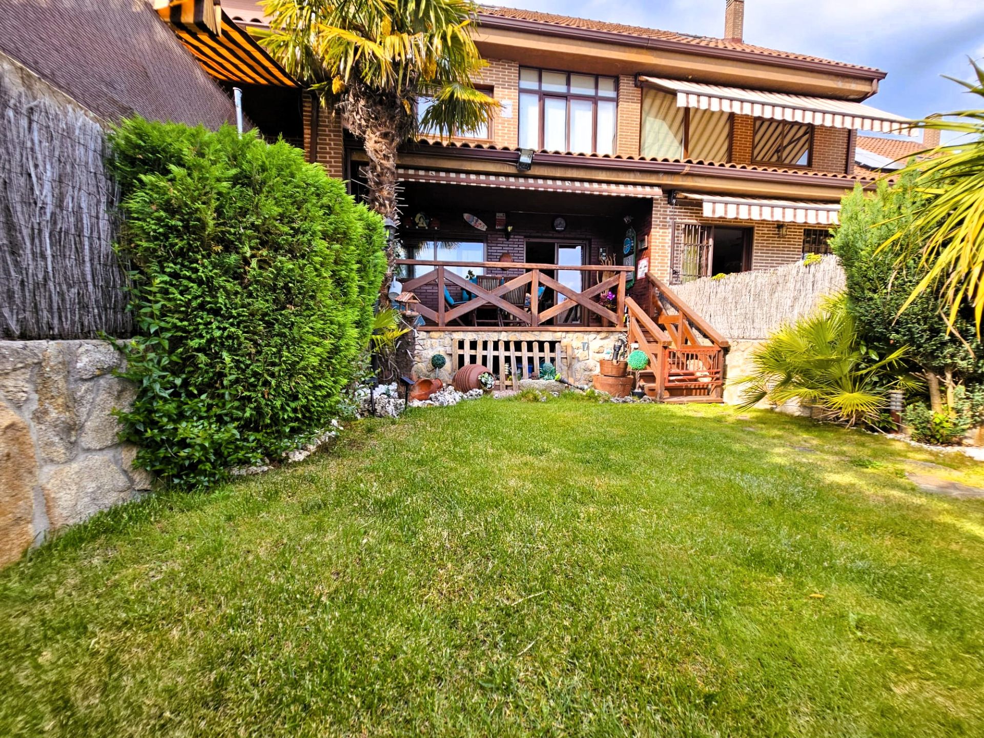 Garden of Single-family semi-detached for sale in Collado Mediano  with Heating, Private garden and Parquet flooring