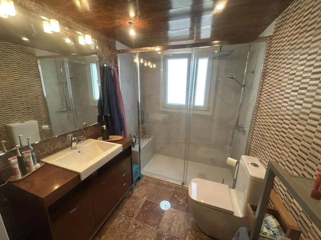 Bathroom of Houses for sale in Roquetas de Mar  with Air Conditioner, Private garden and Terrace