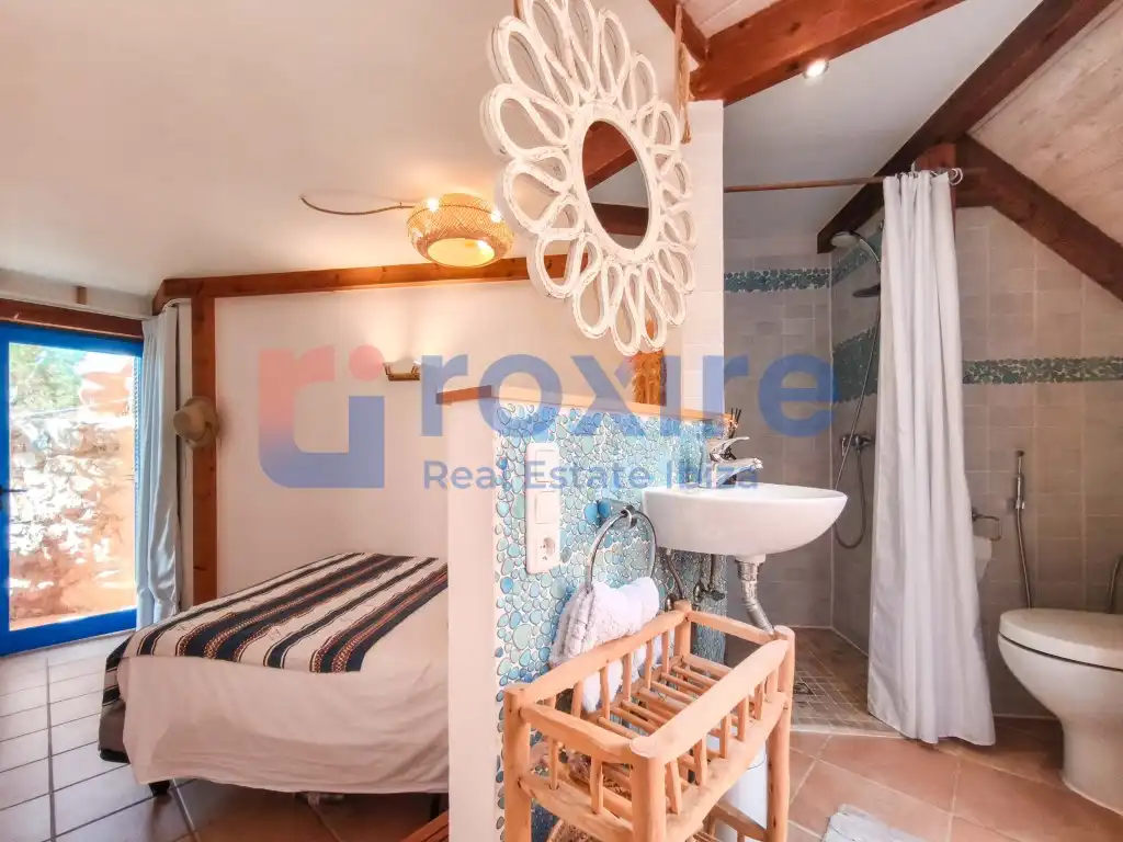 Baño de Casa adosada de alquiler en Sant Josep de sa Talaia con Aire acondicionado, Terraza y Amueblado
