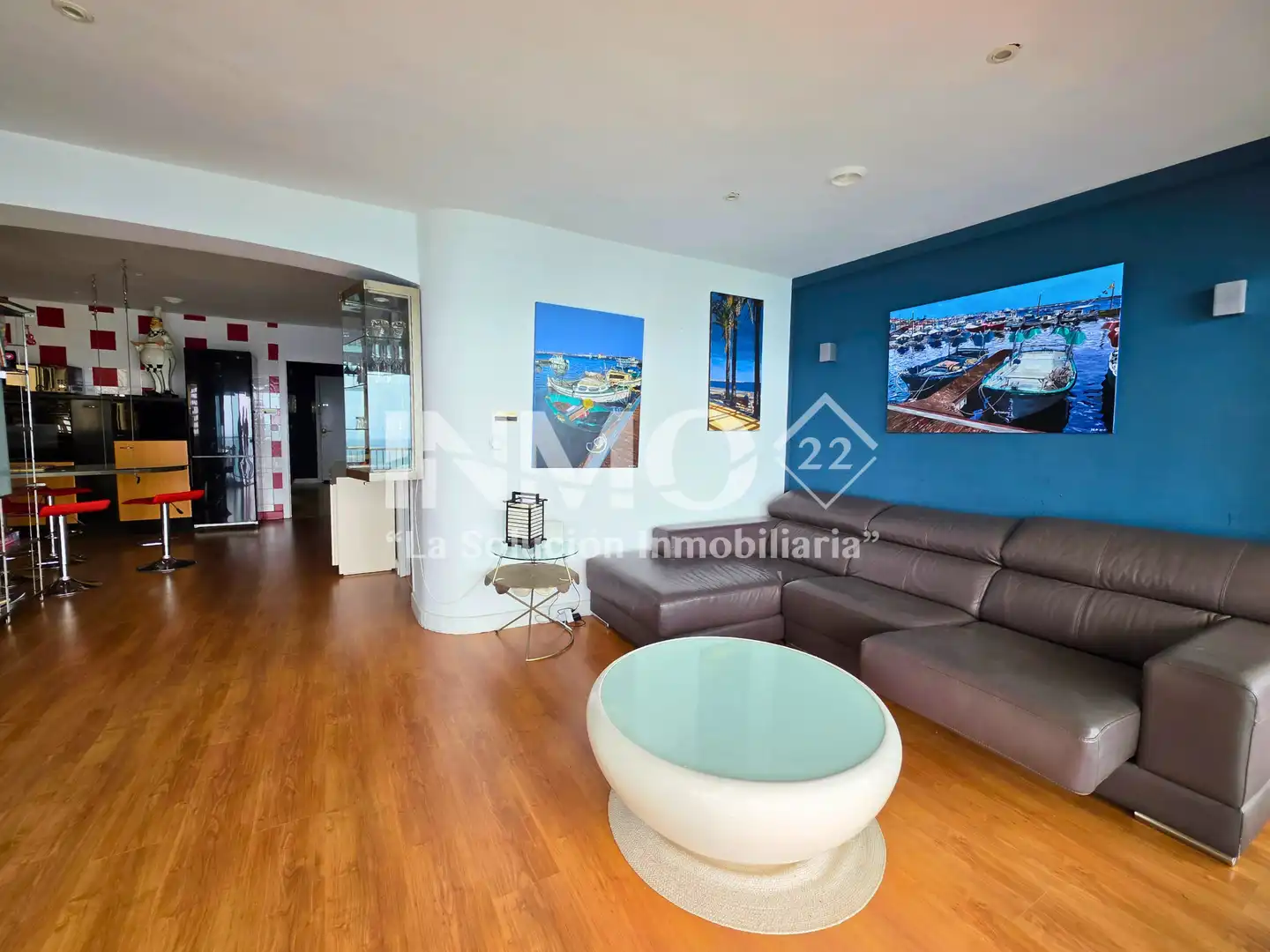 Sala de estar de Apartamento en venta en Salou con Aire acondicionado, Parquet y Terraza