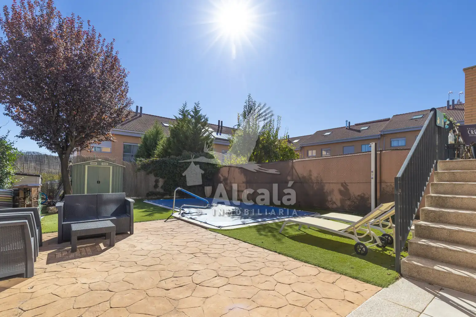 Jardí de Casa adosada en venda en Villalbilla amb Aire condicionat, Calefacció i Terrassa