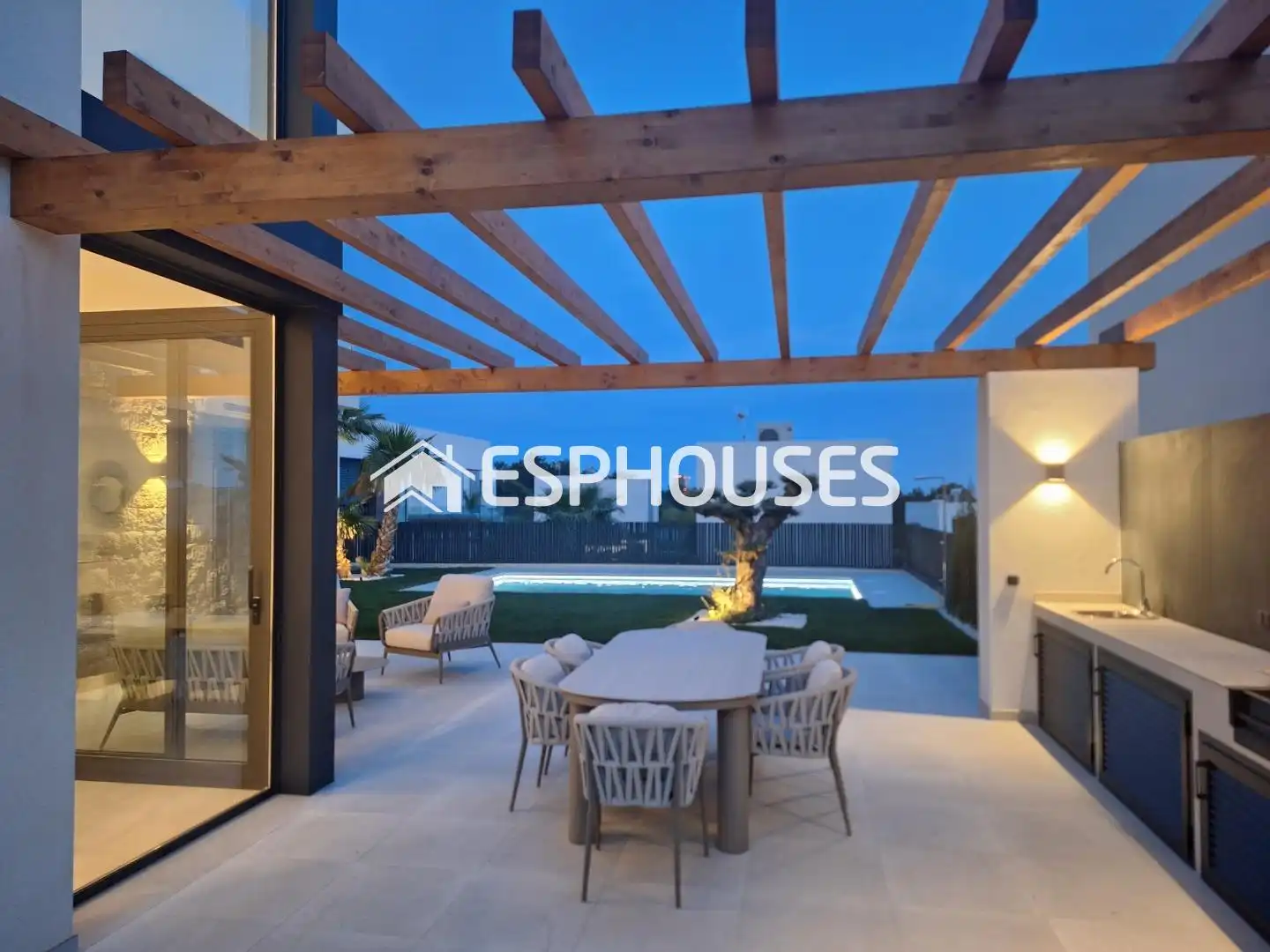 Terraza de Casa o chalet en venta en Finestrat con Aire acondicionado, Terraza y Piscina