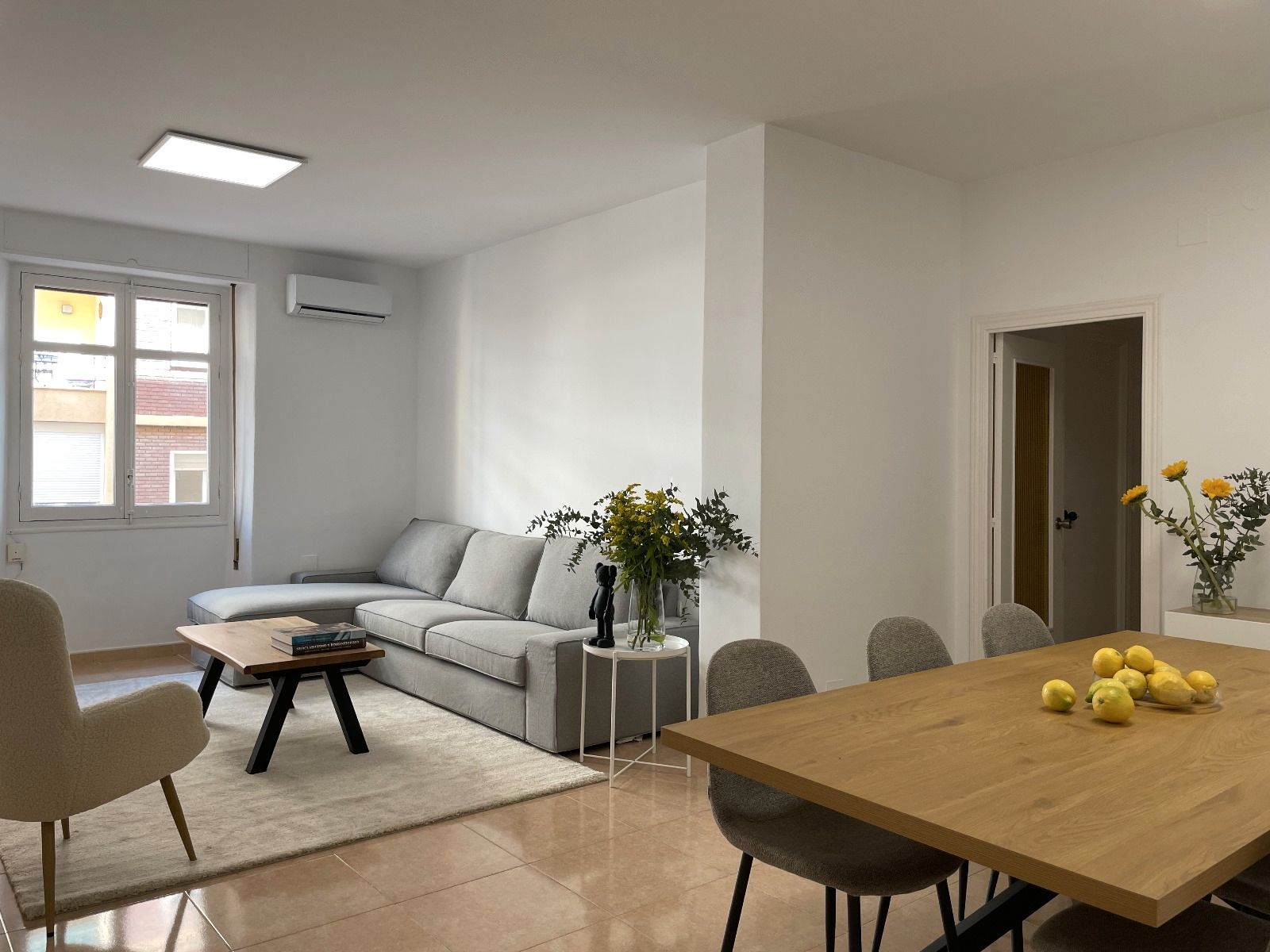 Sala de estar de Piso de alquiler en Málaga Capital con Aire acondicionado, Amueblado y Horno