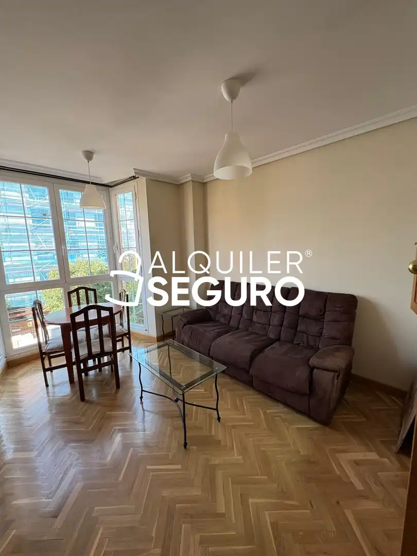 Sala de estar de Piso de alquiler en Madrid con Aire acondicionado, Calefacción y Trastero