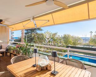 Terrace of Flat for sale in Sant Andreu de Llavaneres  with Air Conditioner, Heating and Private garden