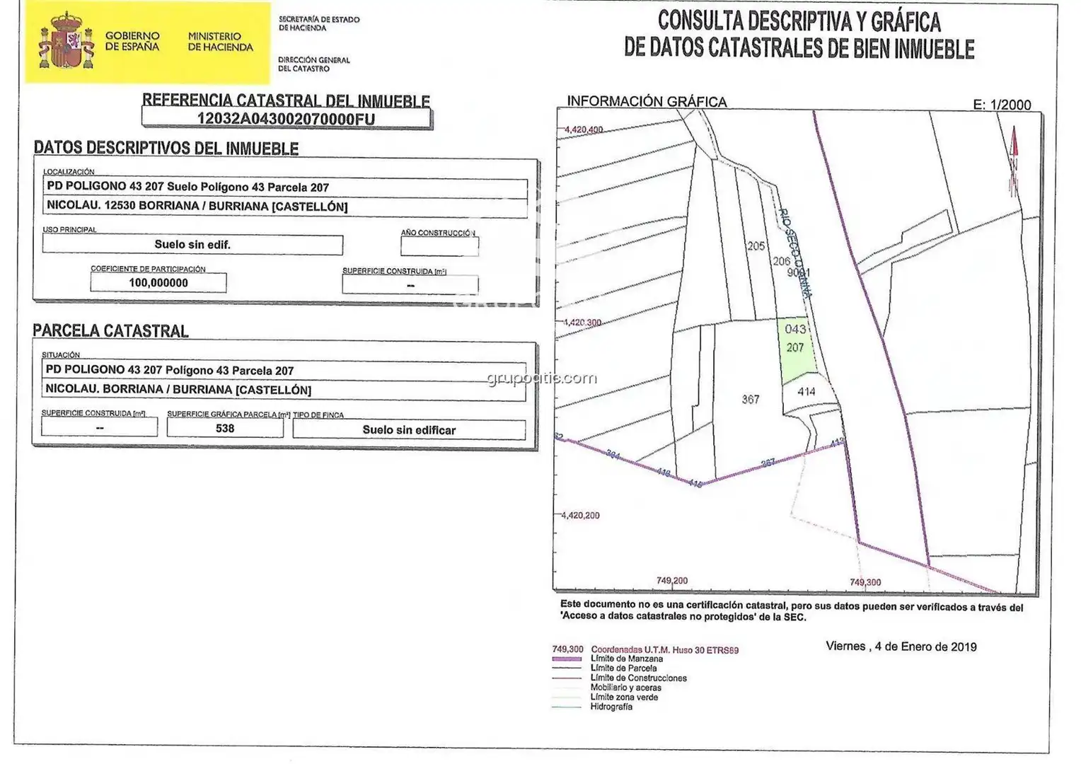 Terreno rústico en venta en Camino de Onda - Salesianos, imagen 2
