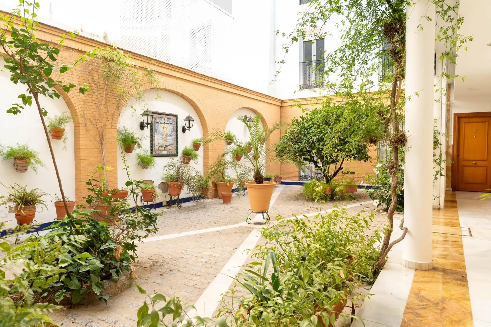 Garten von Wohnung zum Verkauf in Sevilla mit Klimaanlage, Heizung und Privatgarten