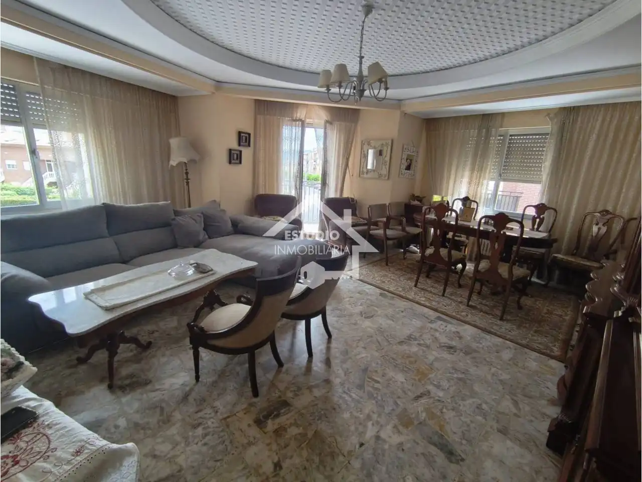 Wohnzimmer von Wohnung zum Verkauf in Navarrete mit Heizung, Terrasse und Abstellraum