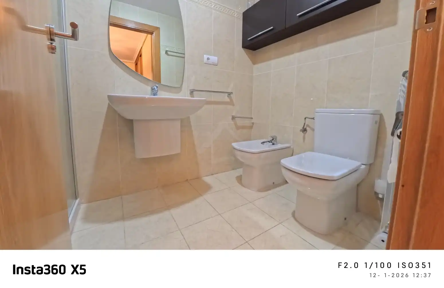 Badezimmer von Wohnung zum Verkauf in  Logroño mit Heizung, Privatgarten und Parkett