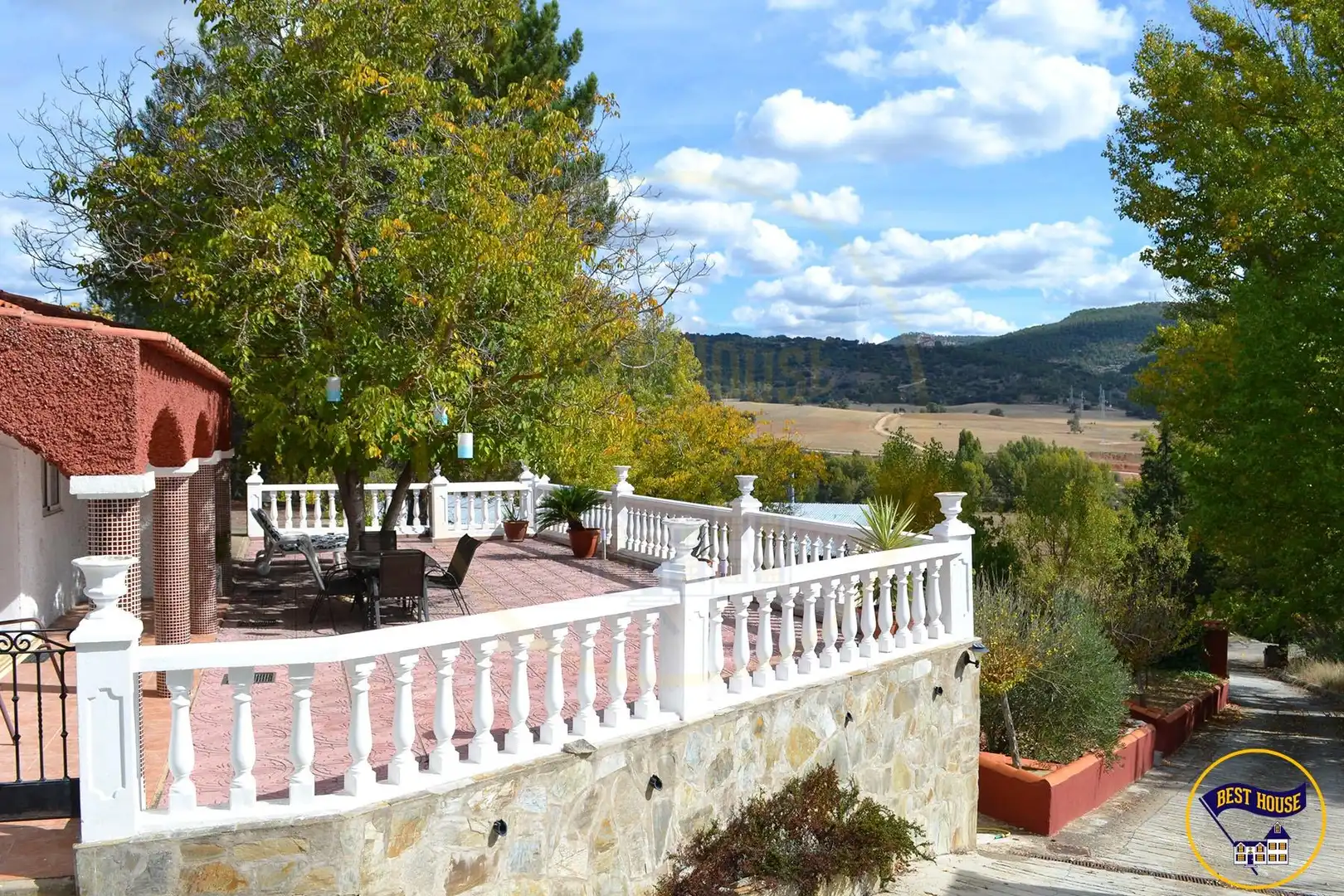Terrace of Country homes for sale in Villalba de la Sierra  with Terrace and Storage room