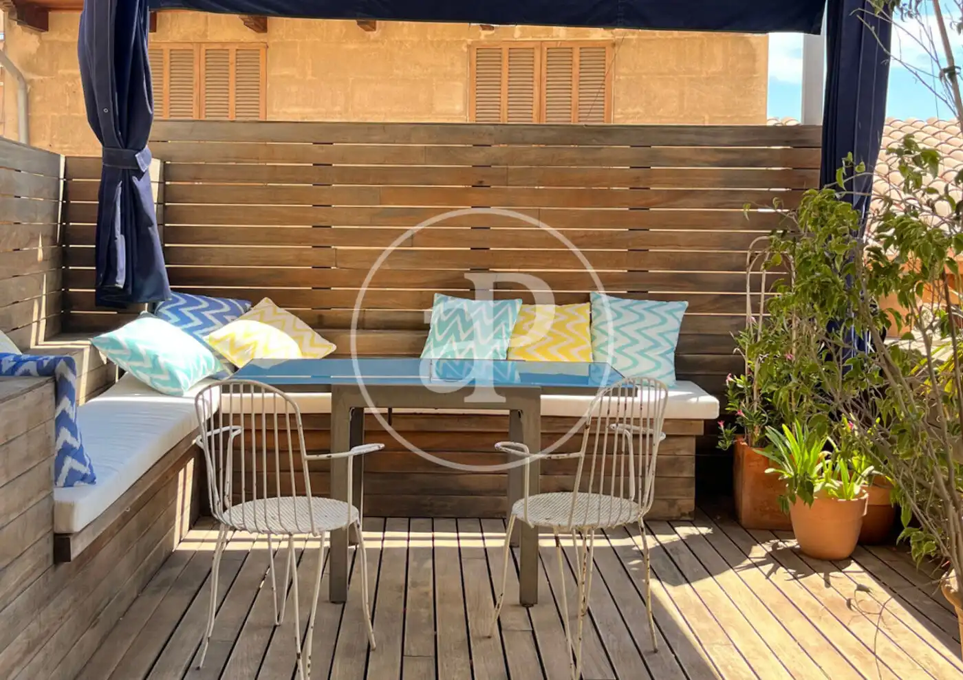 Terrassa de Pis de lloguer en  Palma de Mallorca amb Aire condicionat, Calefacció i Terrassa
