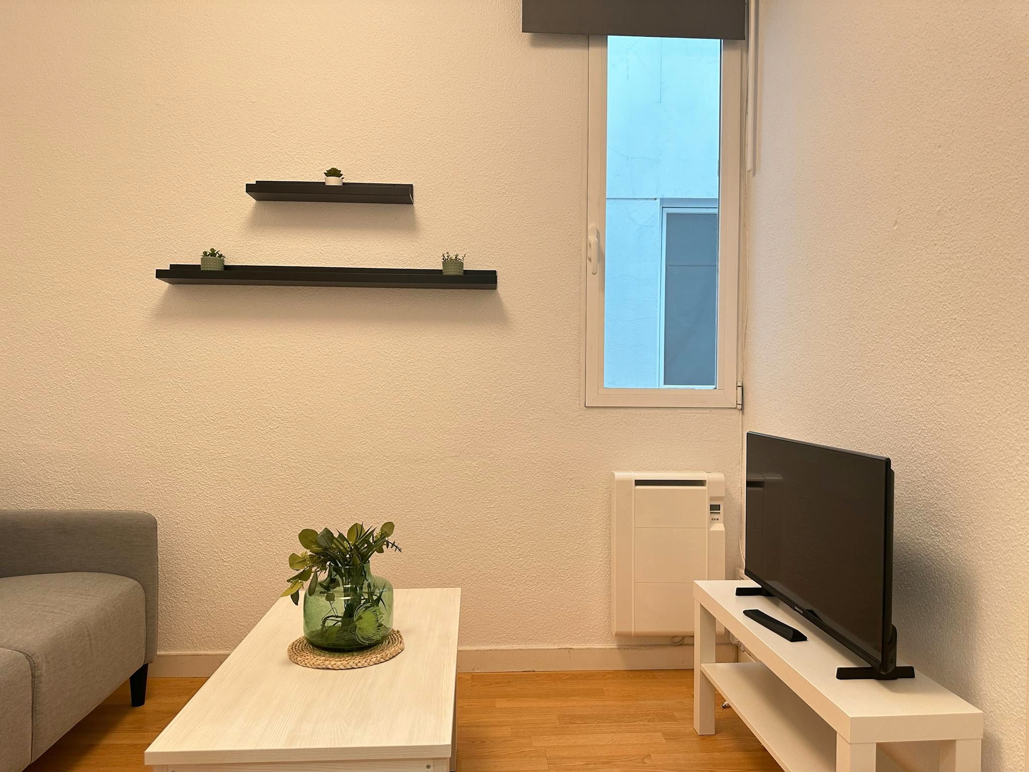 Living room of Flat for rent in  Madrid Capital  with Heating, Furnished and Washing machine