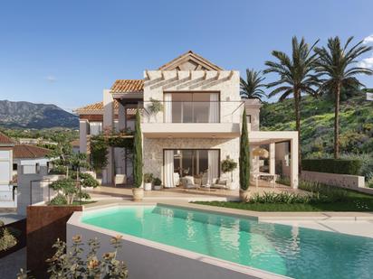 Exterior view of House or chalet for sale in Mijas  with Air Conditioner, Heating and Private garden