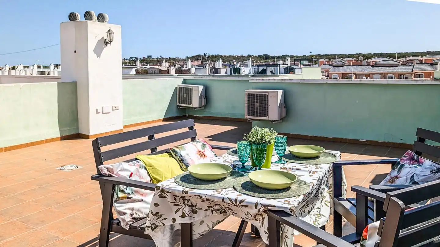 Terraza de Casa adosada en venta en Santa Pola con Aire acondicionado, Jardín privado y Terraza