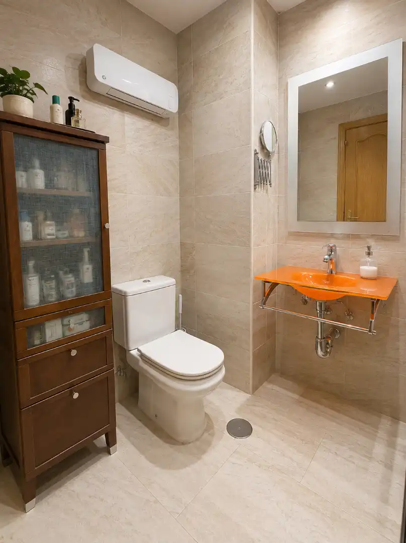 Bathroom of Flat for sale in Alcorcón  with Air Conditioner, Heating and Parquet flooring