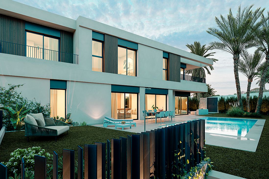 Vista exterior de Casa o xalet en venda en Alicante / Alacant amb Aire condicionat, Calefacció i Jardí privat