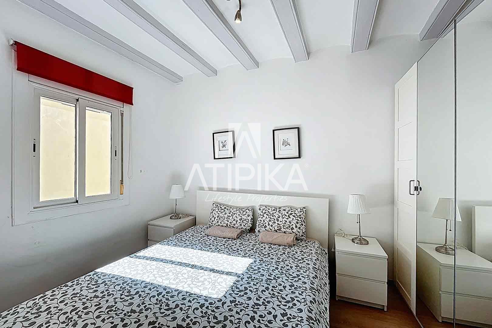 Bedroom of Flat for sale in  Barcelona Capital  with Air Conditioner, Parquet flooring and Furnished