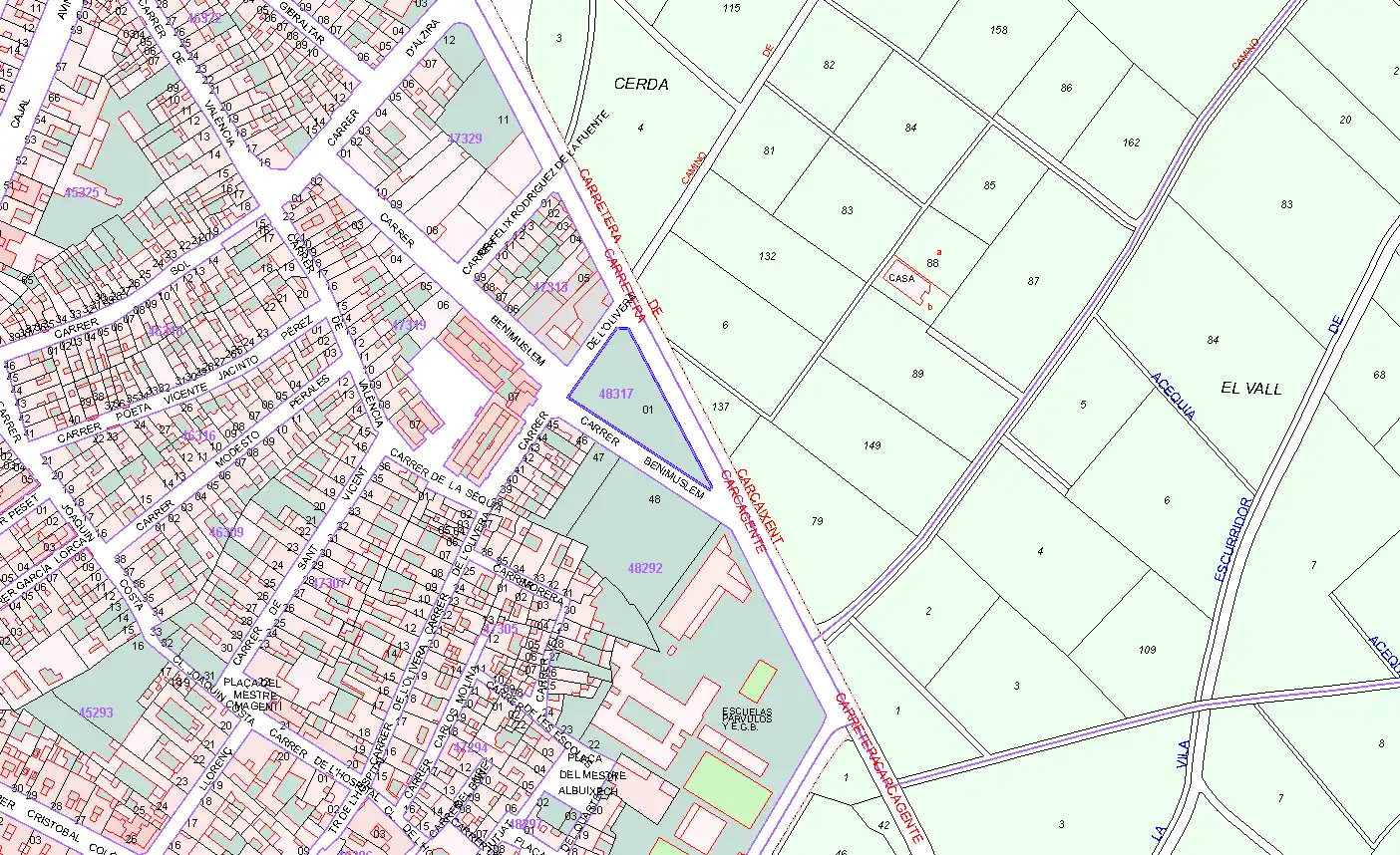 Terreno residencial en venta en CARCAIXENT