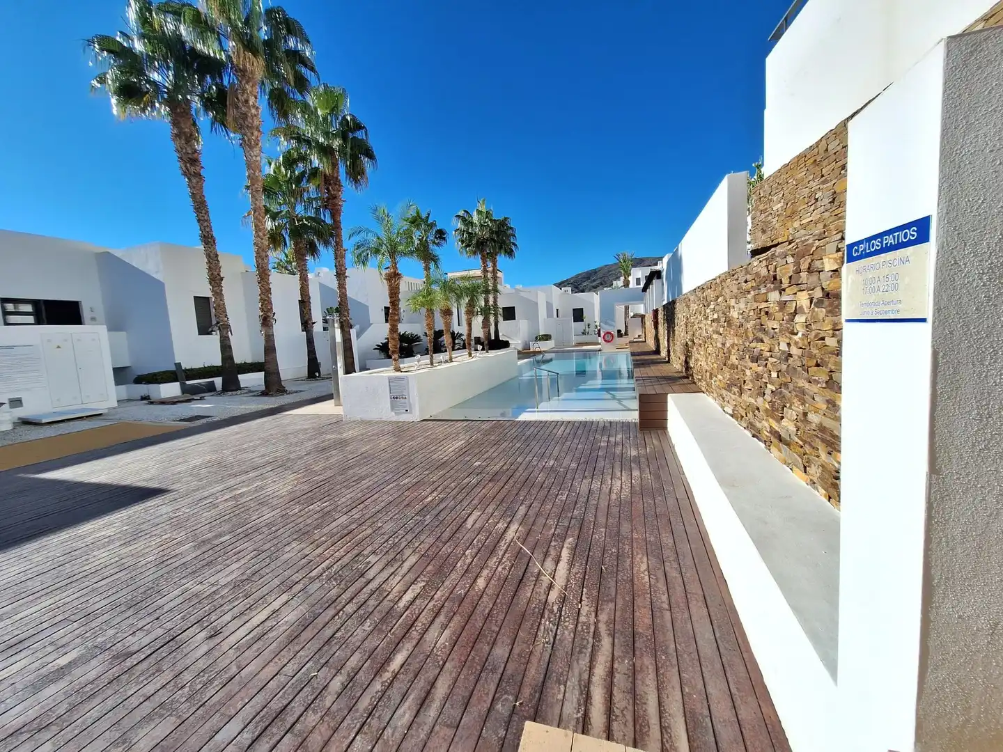 Terrasse von Wohnung zum Verkauf in Mojácar mit Klimaanlage, Terrasse und Gemeinschaftspool