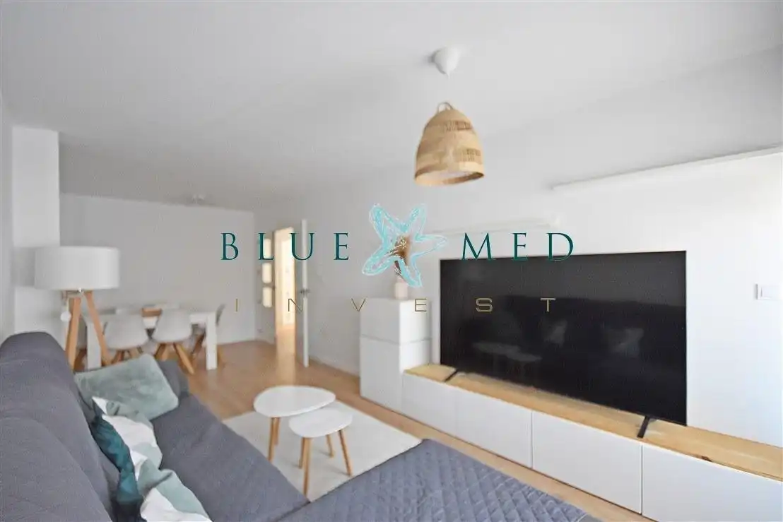 Living room of Flat for sale in Mazarrón  with Air Conditioner, Terrace and Furnished