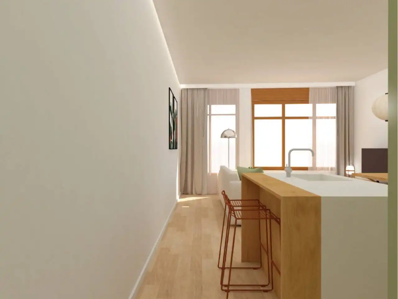 Flat with terrace to rent in Tona