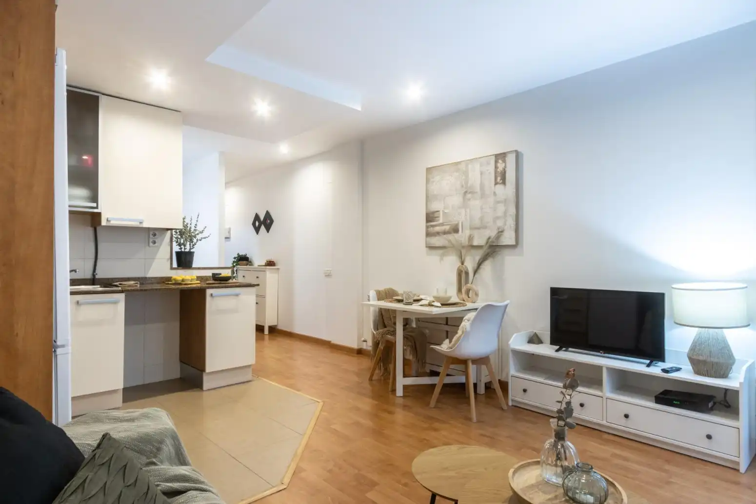 Wohnzimmer von Wohnung zum Verkauf in Terrassa mit Heizung, Parkett und Terrasse