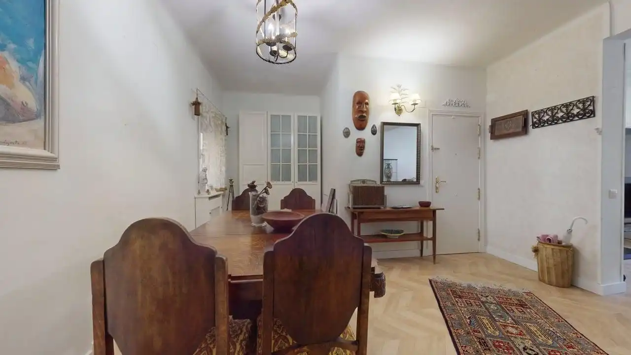 Esszimmer von Wohnung zur Miete in Madrid mit Klimaanlage, Heizung und Möbliert