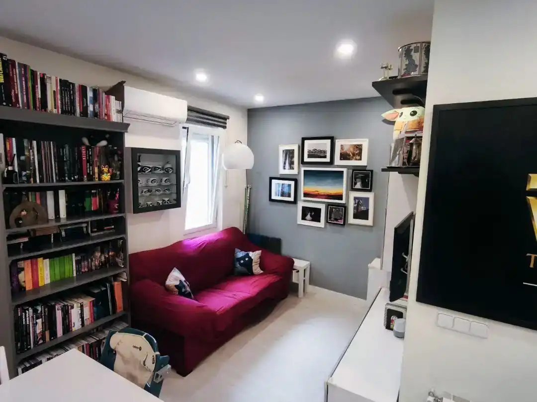Living room of Flat for sale in  Madrid Capital  with Air Conditioner