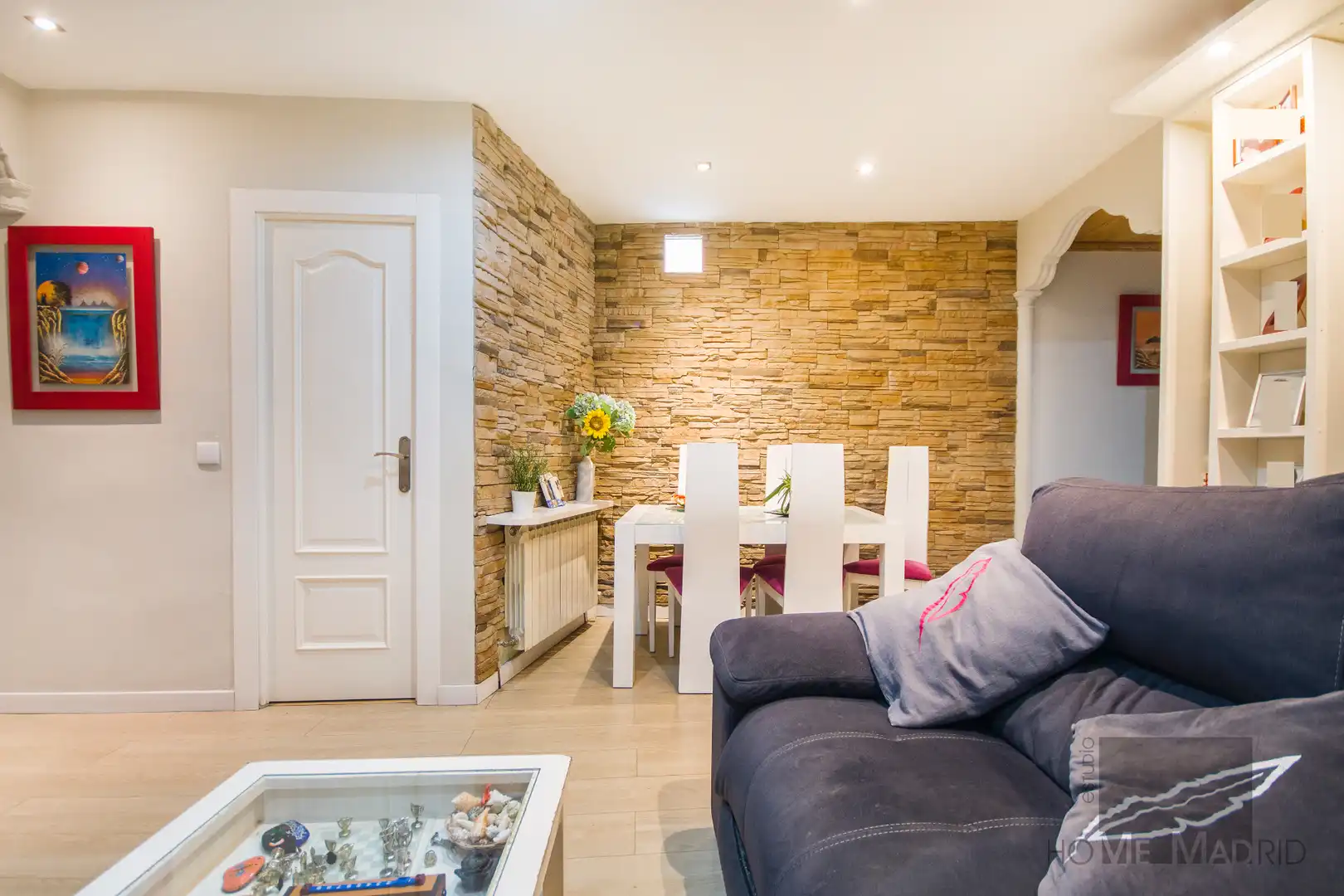 Wohnzimmer von Wohnung zum Verkauf in Madrid mit Klimaanlage und Heizung