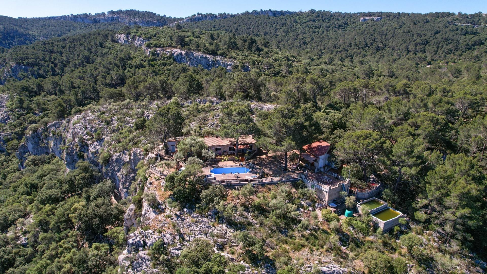 Schwimmbecken von Country house zum verkauf in Puigpunyent mit Heizung, Privatgarten und Terrasse