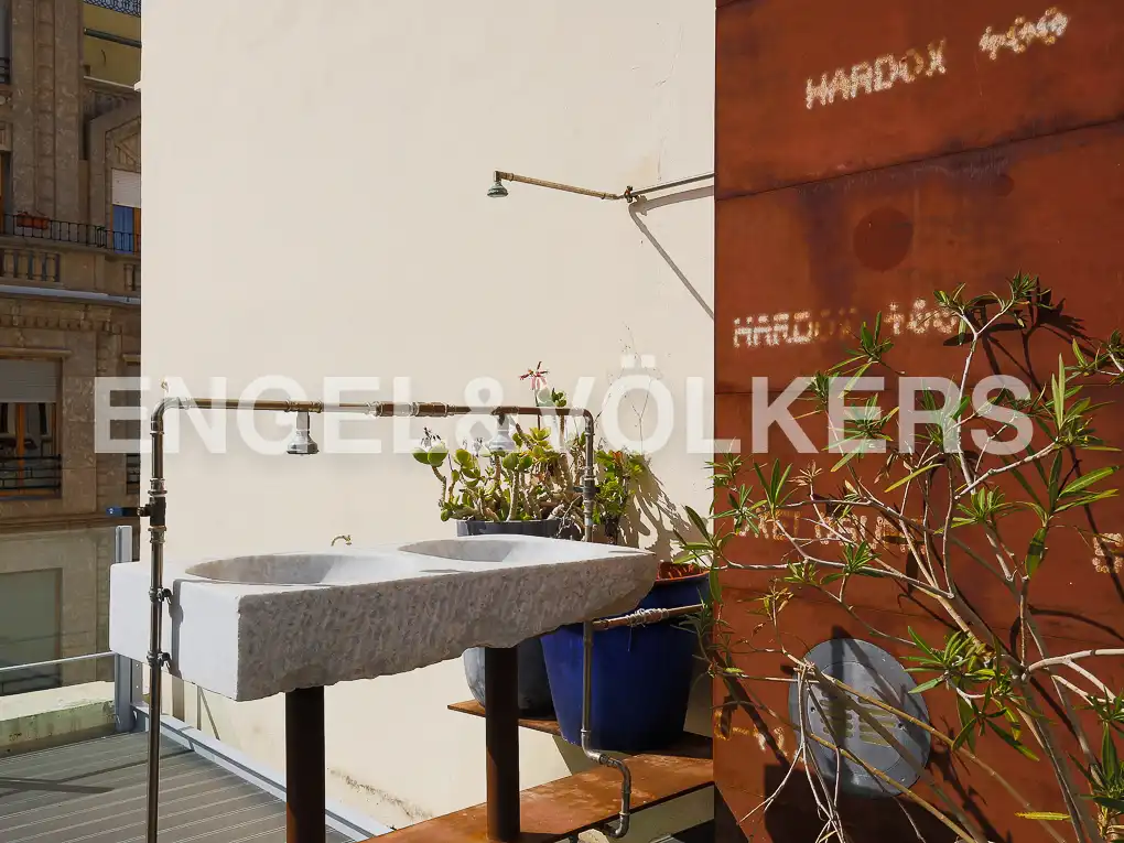 Terrasse von Dachboden zur Miete in Valencia mit Klimaanlage, Heizung und Terrasse
