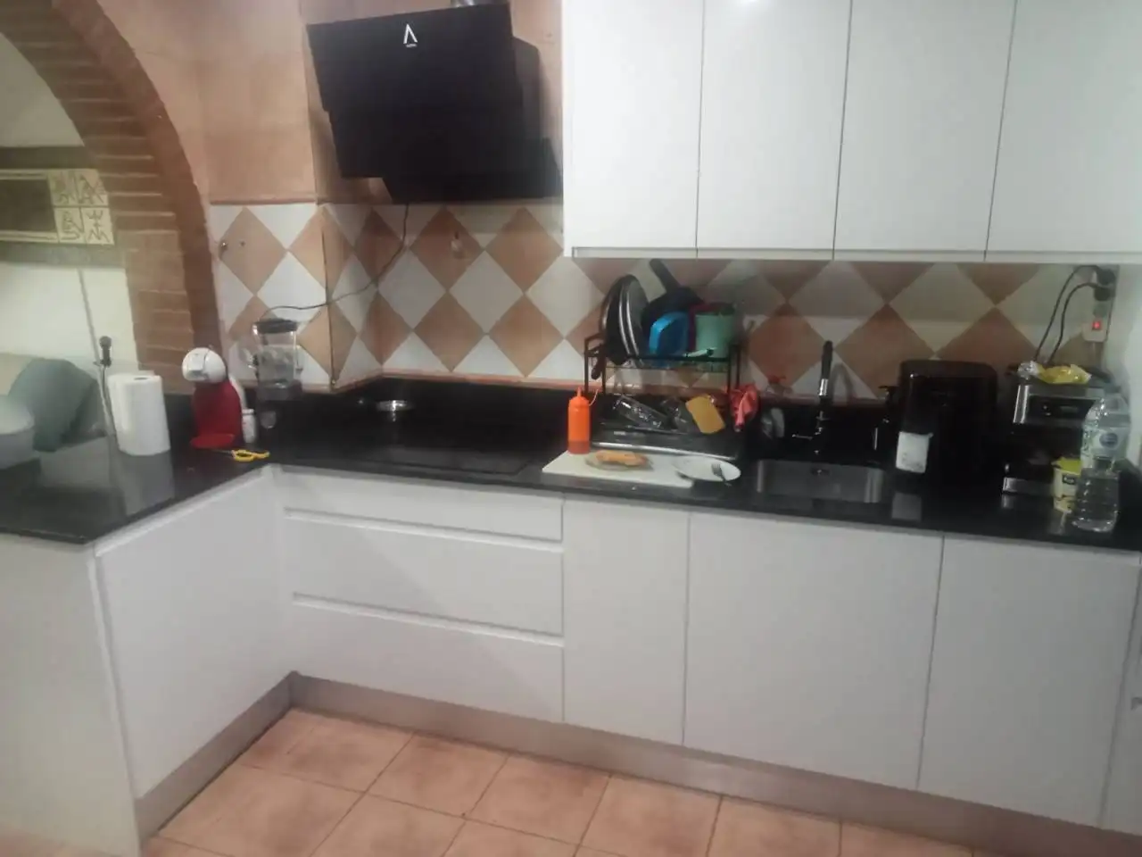 Cuina de Casa adosada en venda en Oliva amb Aire condicionat, Calefacció i Terrassa