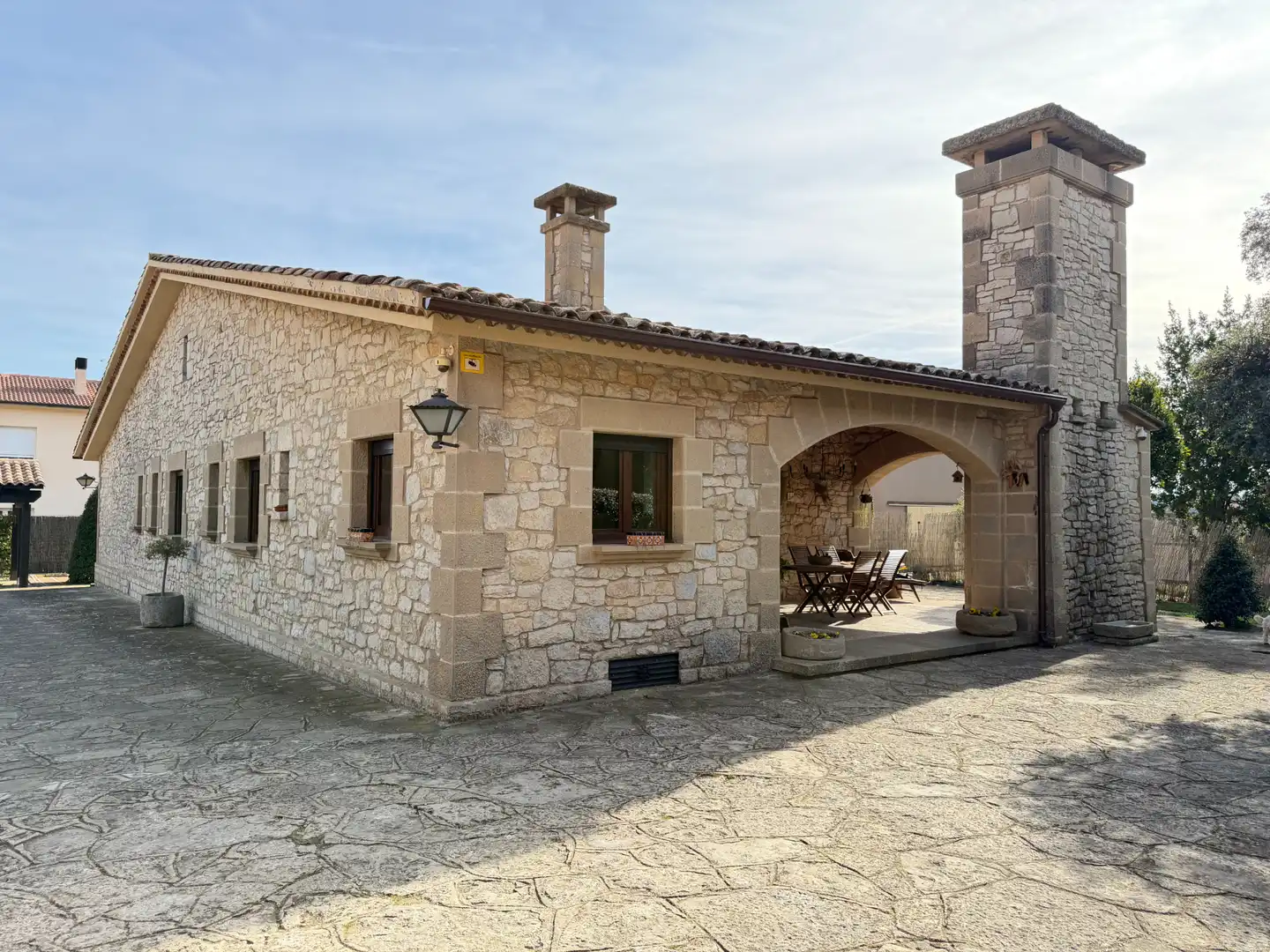 Vista exterior de Finca rústica en venta en Moià con Calefacción, Jardín privado y Parquet