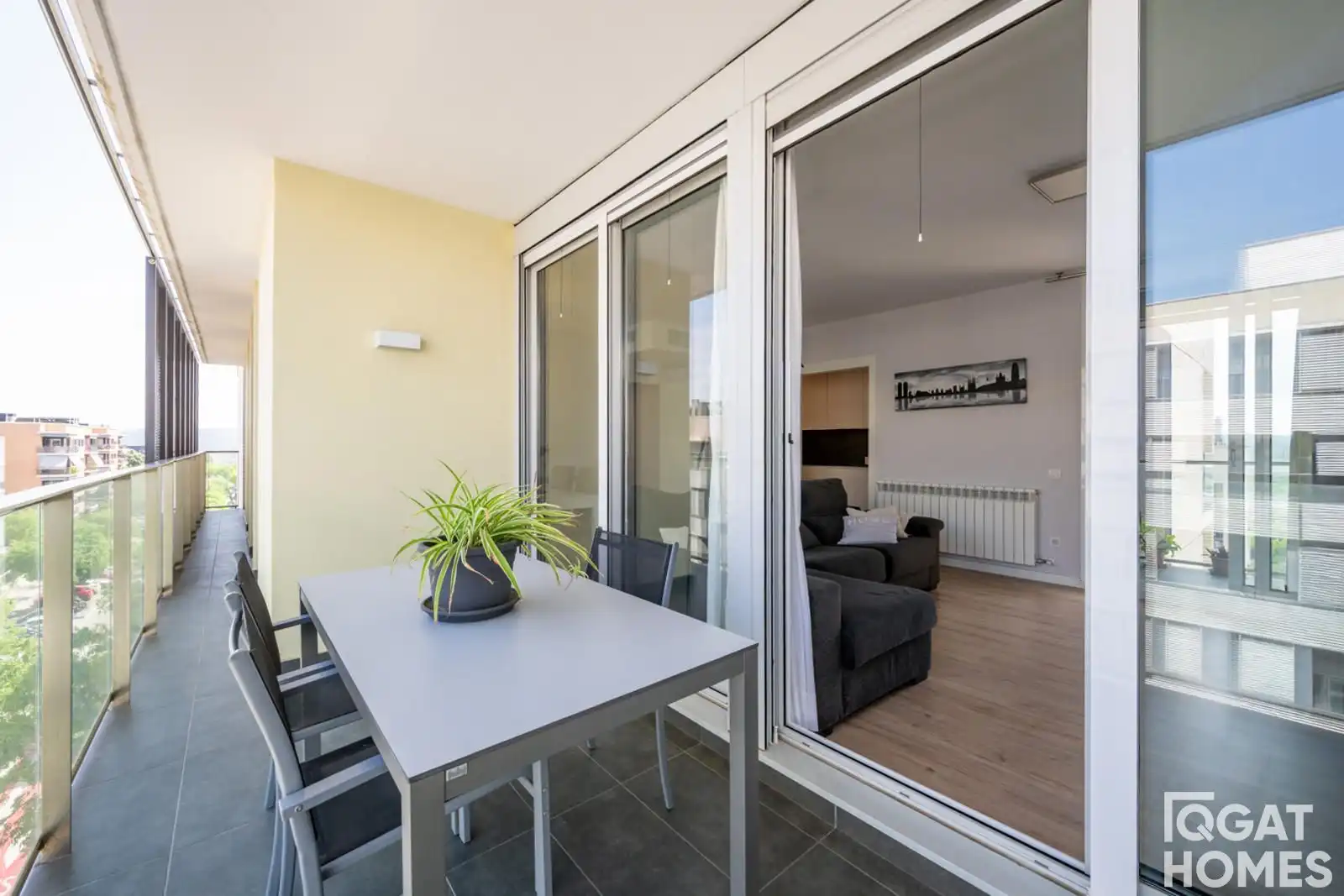 Balcony of Attic for sale in Sant Cugat del Vallès  with Air Conditioner, Heating and Storage room