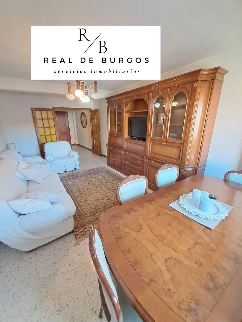 Living room of Flat for rent in Valladolid  with Heating, Terrace and Furnished