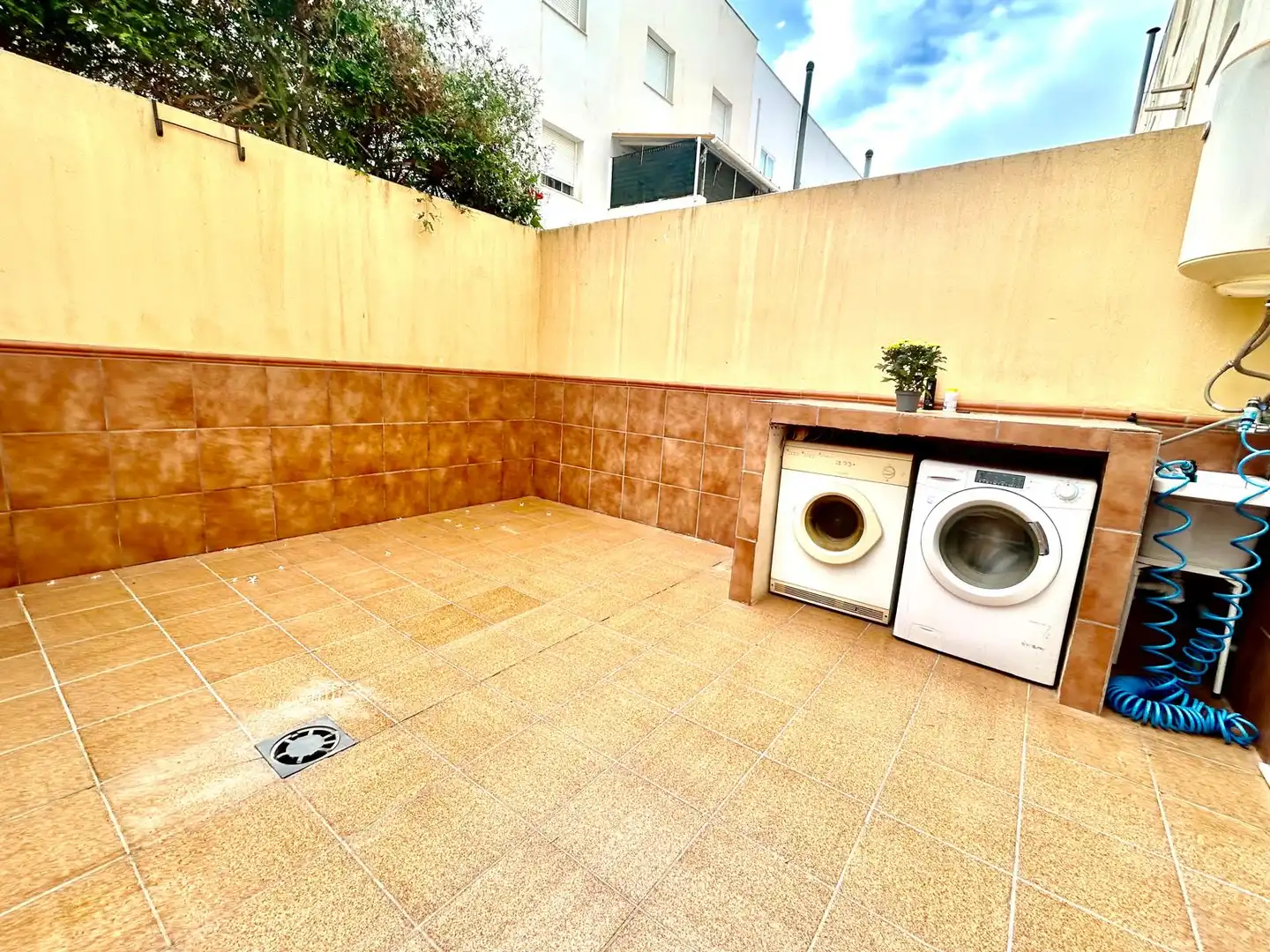 Terrassa de Casa adosada en venda en Roquetas de Mar amb Aire condicionat, Calefacció i Terrassa