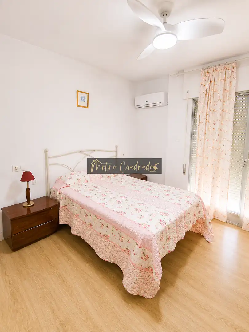 Schlafzimmer von Wohnung zur Miete in Mérida mit Klimaanlage, Möbliert und Balkon