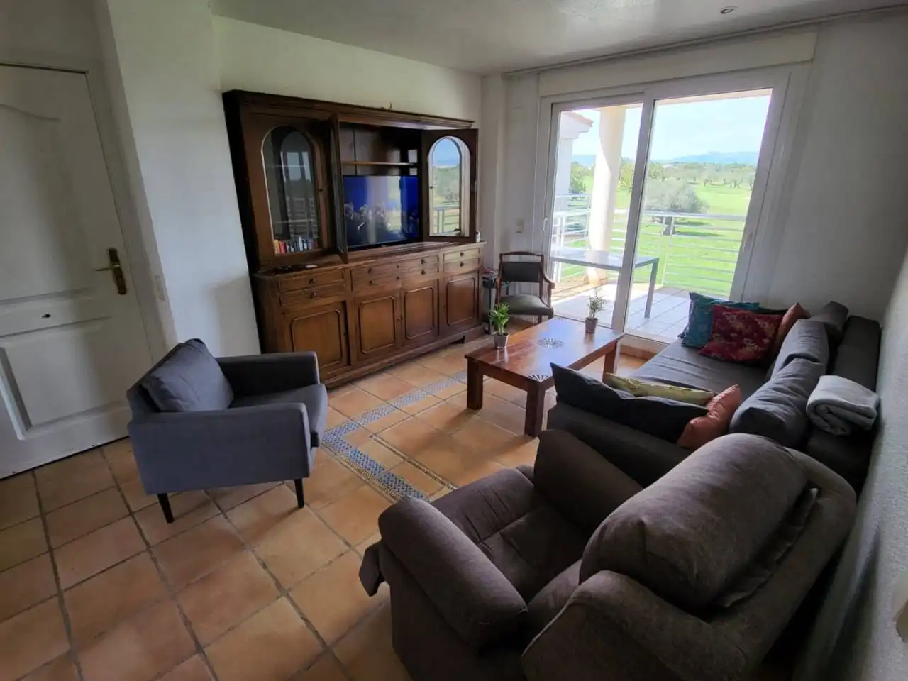 Living room of Flat for sale in San Jorge / Sant Jordi  with Air Conditioner, Heating and Terrace